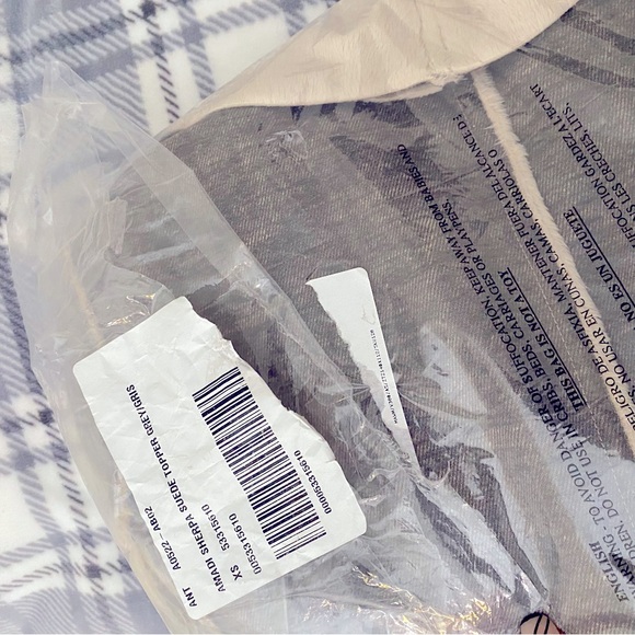 NWT Anthropologie Suede Sherpa Jacket Amadi Camilla - Picture 12 of 12